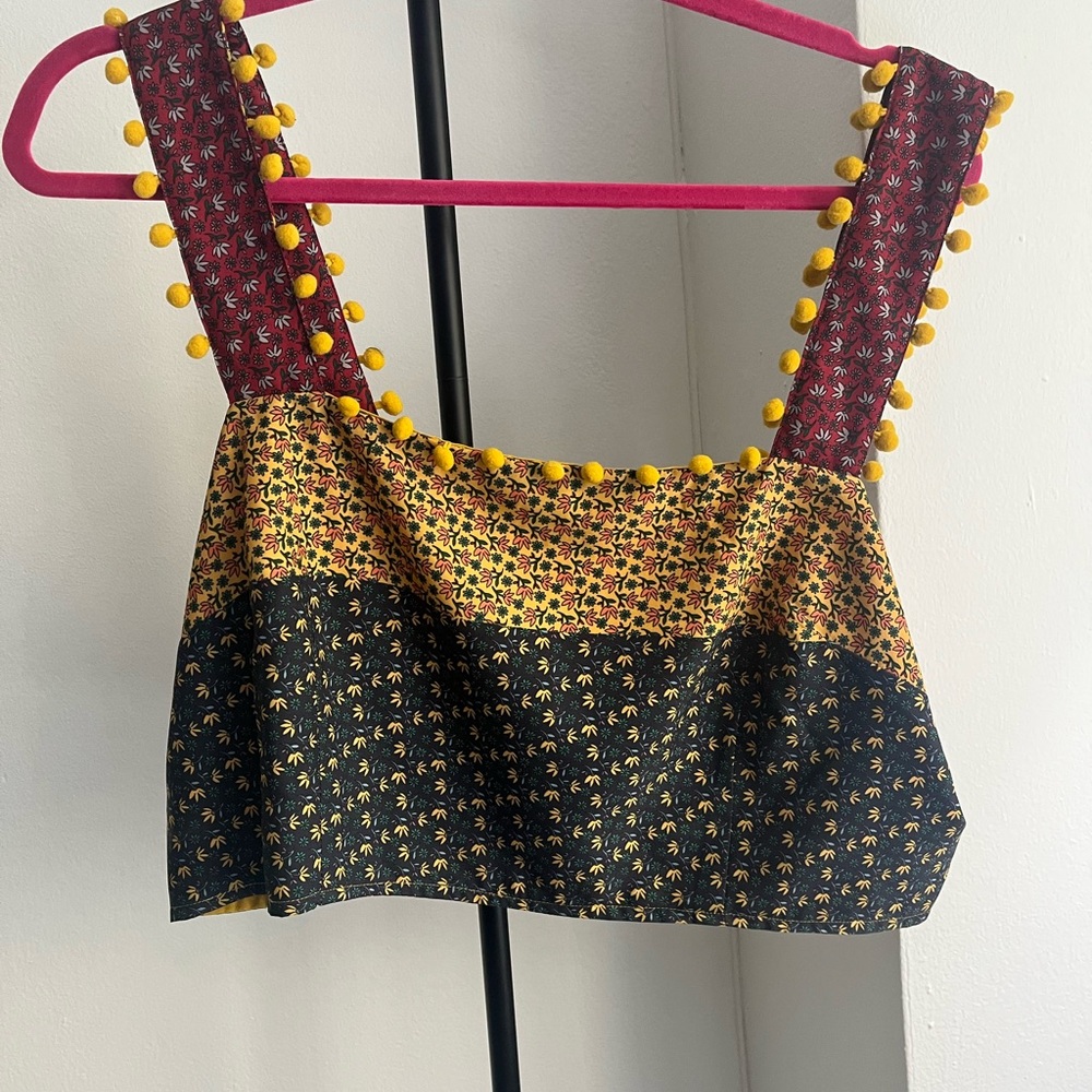 French Connection Adita Crop Top Sz 12